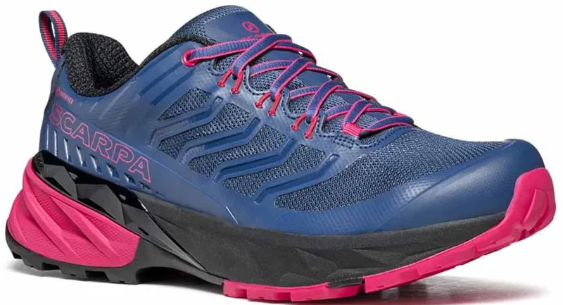 Scarpa Womens Rush GTX Shoes - Blue-Fuxia